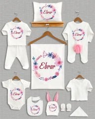 Çiçek Çelenk Tasarımı Ponponlu Tavşan Kulaklı 11'li Organik Hastane Çıkışı