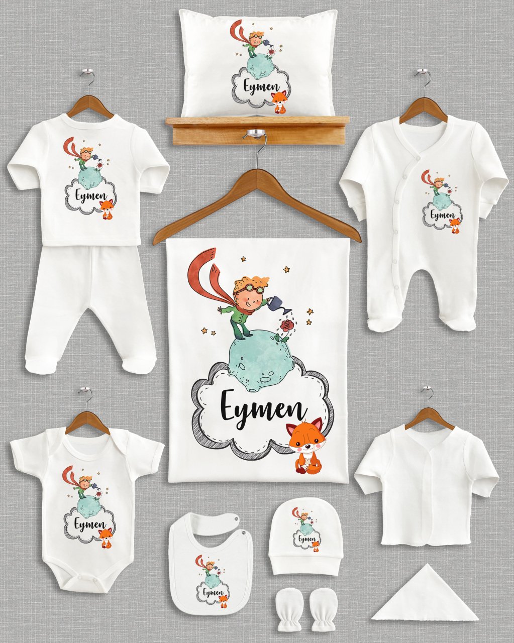 Küçük Prens Temalı 11'li Organik Hastane Çıkışı