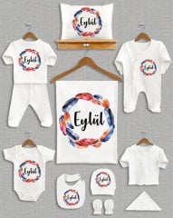 Tüy Çelenk Tasarımı 11'li Organik Hastane Çıkışı