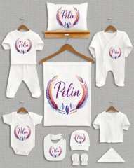 Pastel Çelenk Tasarımı 11'li Organik Hastane Çıkışı