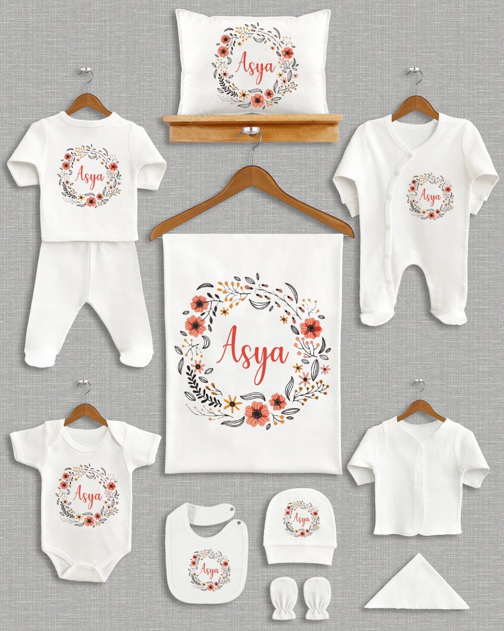 Çiçek Çelenk Tasarımı 11'li Organik Hastane Çıkışı