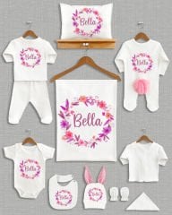 Çiçek Çelenk Tasarımı Ponponlu Tavşan Kulaklı 11'li Organik Hastane Çıkışı