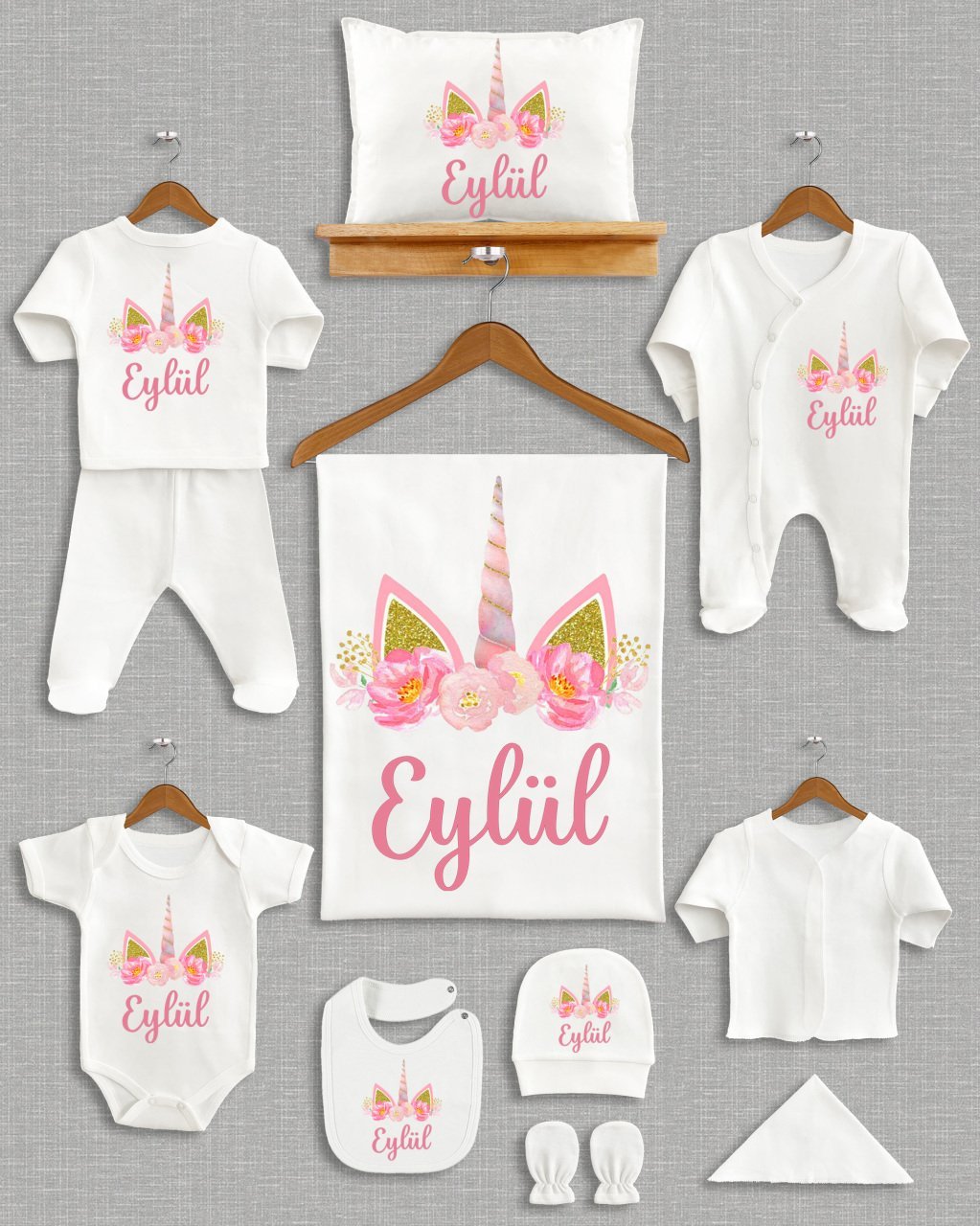 Unicorn Tasarımı 11'li Organik Hastane Çıkışı