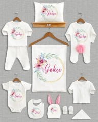 Çiçek Çelenk Tasarımı Ponponlu Tavşan Kulaklı 11'li Organik Hastane Çıkışı