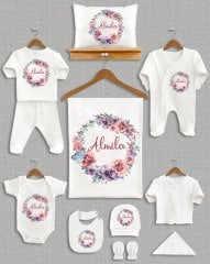 Çiçek Kelebek Çelenk Tasarımı 11'li Organik Hastane Çıkışı