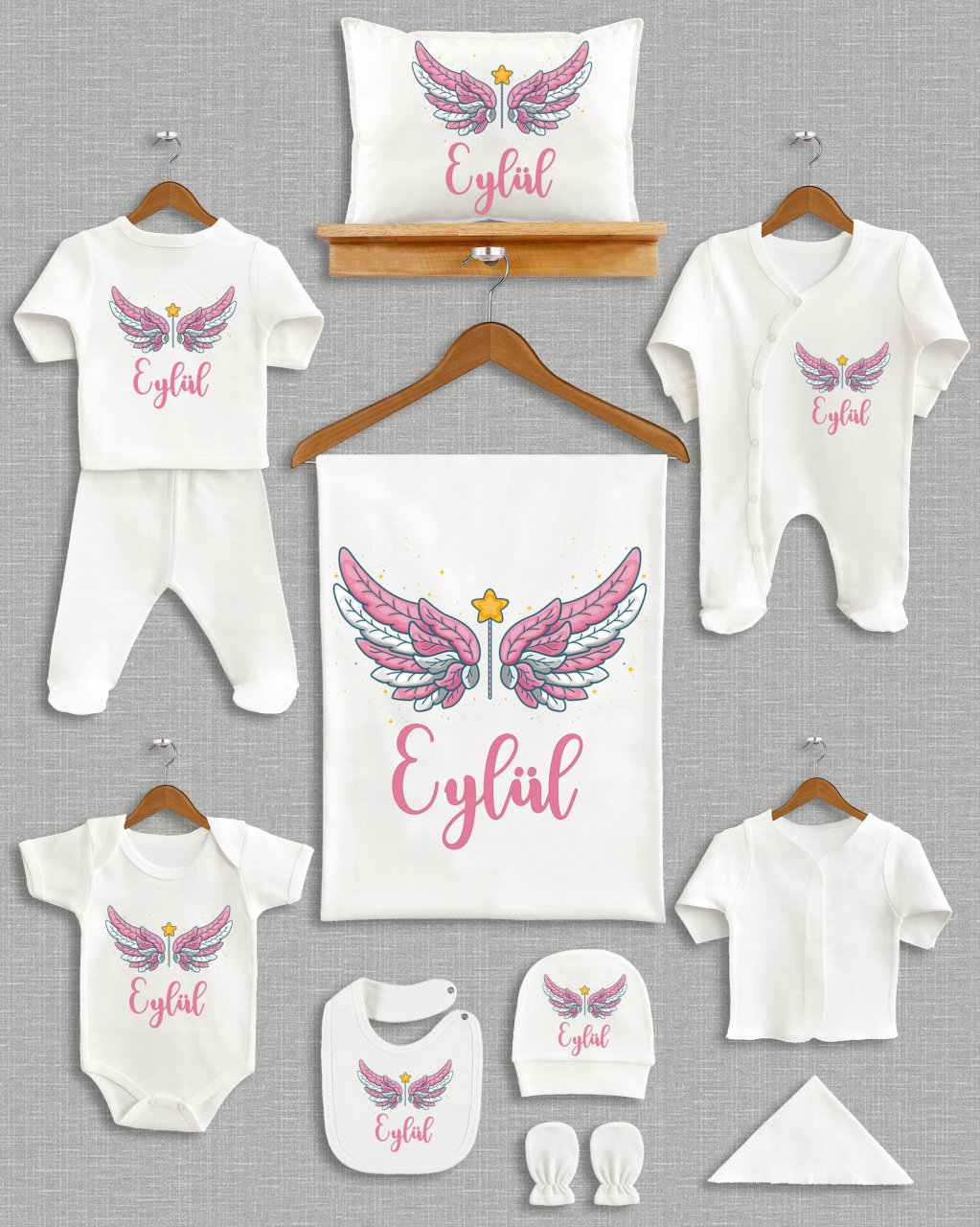 Pink Angel 11'li Organik Hastane Çıkışı