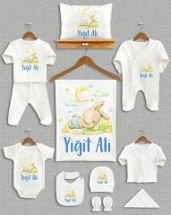 Uyuyan Tavşan Tasarımı 11'li Organik  Hastane Çıkışı