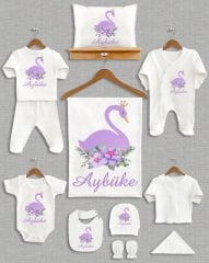 Lila Kuğu Tasarımı 11'li Organik Hastane Çıkışı