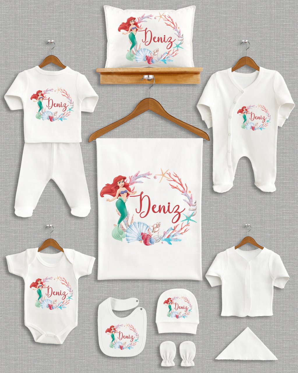 Deniz Kızı Temalı 11'li Organik Hastane Çıkışı