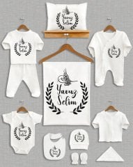 Çelenkli Tuğra Tasarımı 11'li Organik Hastane Çıkışı