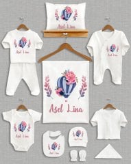 Renkli Uçan Balon Tasarımı 11'li Organik Hastane Çıkışı