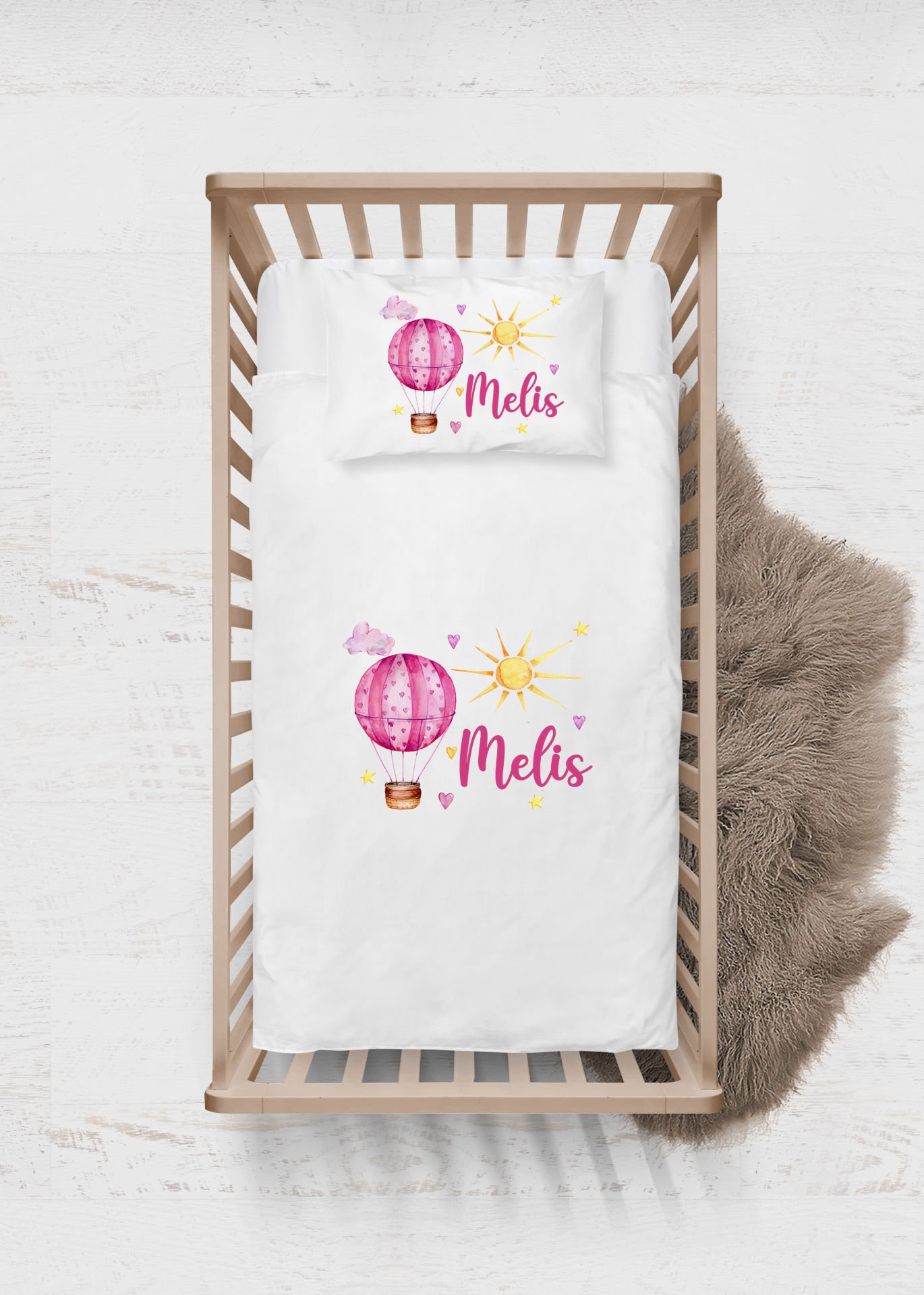 Uçan Balon Tasarımı Nevresim Takımı