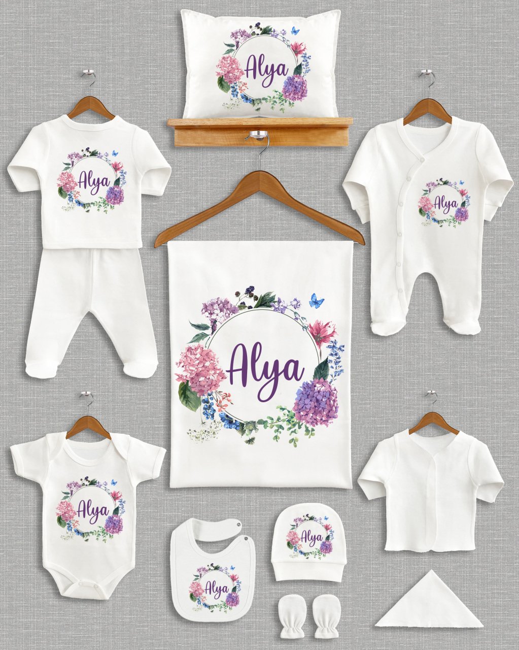 Sümbül Çiçeği Tasarımı 11'li Organik Hastane Çıkışı