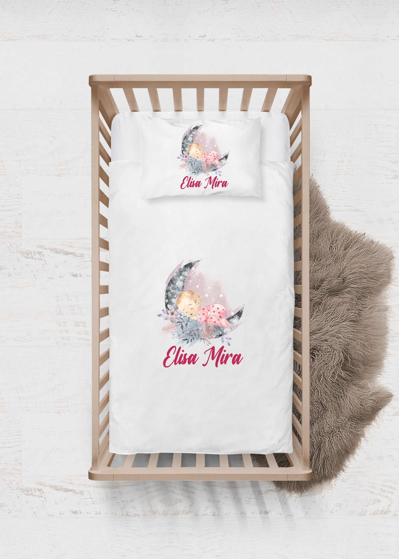 Sevimli Bebek Tasarımı Nevresim Takımı