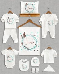 Tüy Çelenk Yıldız Tasarımı 11'li Organik Hastane Çıkışı