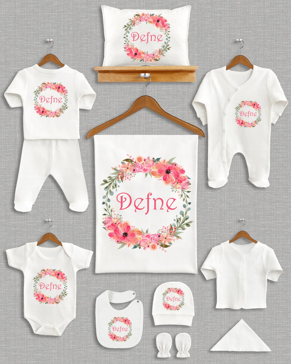 Çiçek Çelenk Tasarımı 11'li Organik Hastane Çıkışı