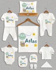 Uçan Balon Yıldız Bulut Güneş Tasarımı 11'li Organik Hastane Çıkışı