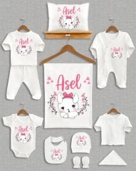 Sevimli Tavşan Tasarımı 11'li Organik Hastane Çıkışı