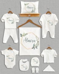 Yapraklı Çelenk Tasarımı 11'li Organik  Hastane Çıkışı