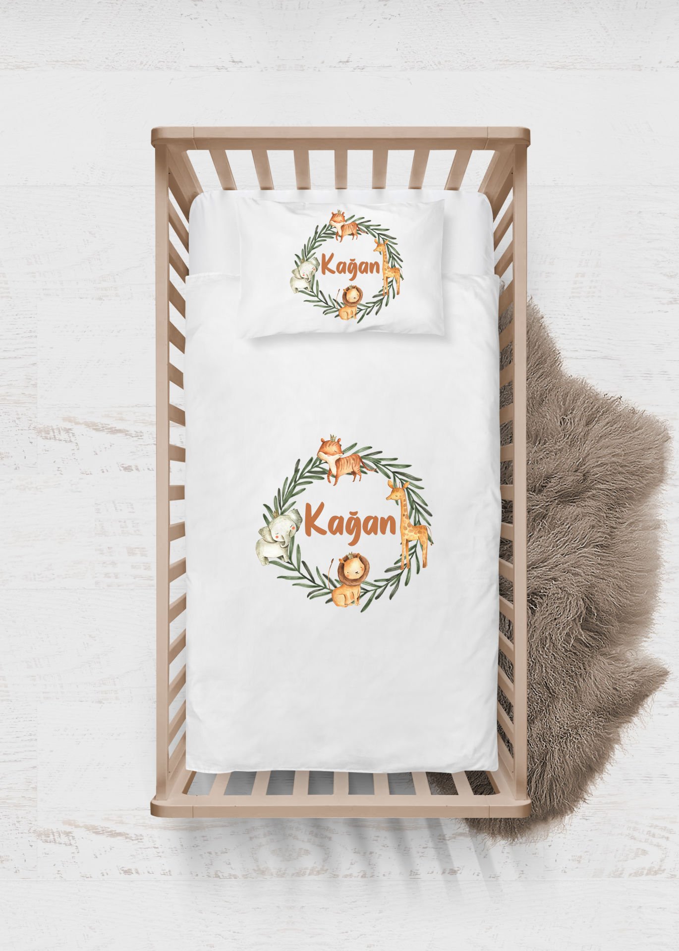 Sevimli Hayvanlar Tasarımı Nevresim Takımı