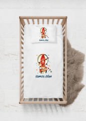 Uçan Balonda Sevimli Hayvanlar Tasarımı Nevresim Takımı