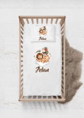 Bulutta Sevimli Hayvanlar Tasarımı Nevresim Takımı