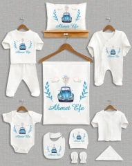 Balonlu Mavi Vosvos Tasarımı 11'li Organik Hastane Çıkışı