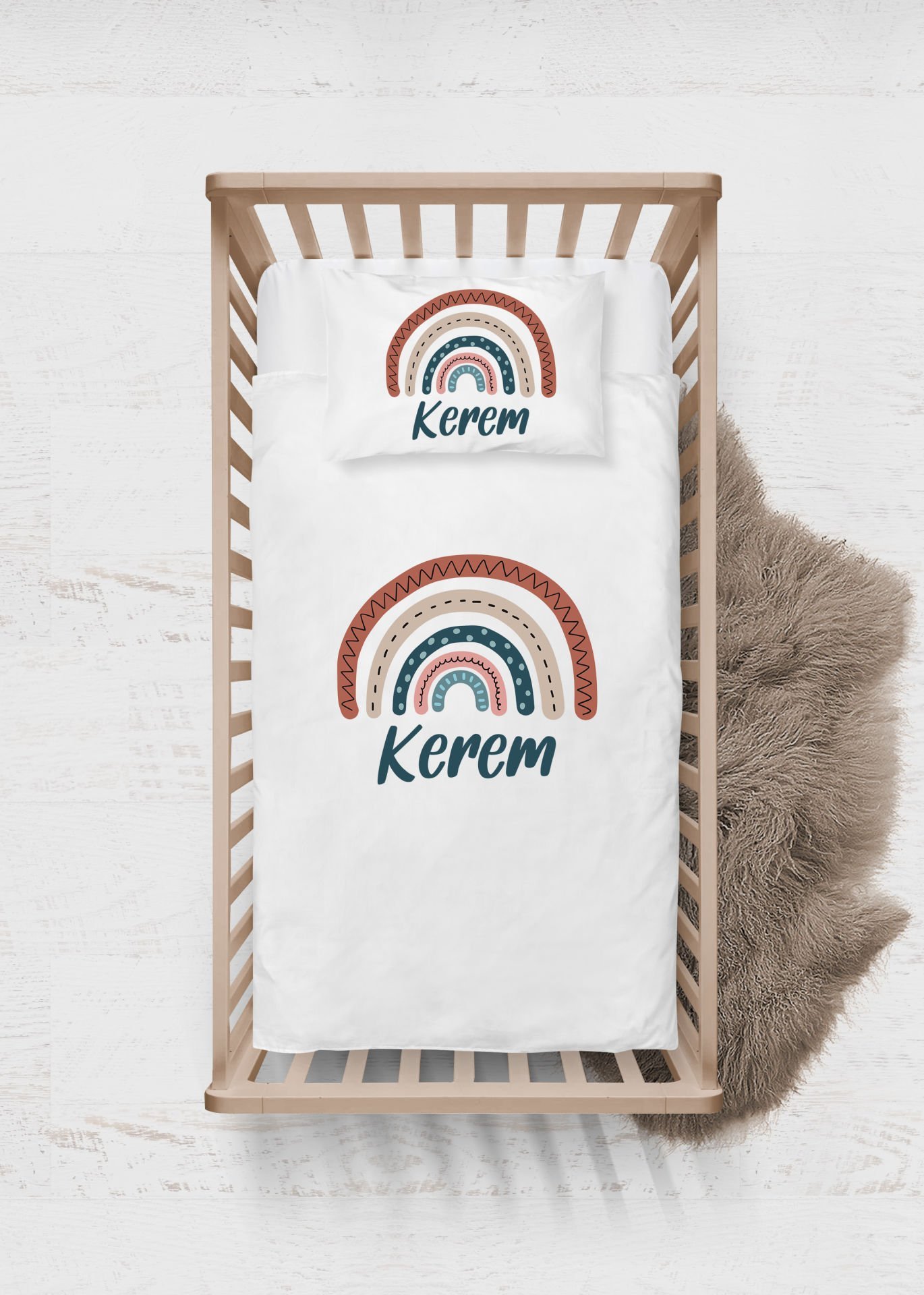 Gökkuşağı Tasarımı Nevresim Takımı