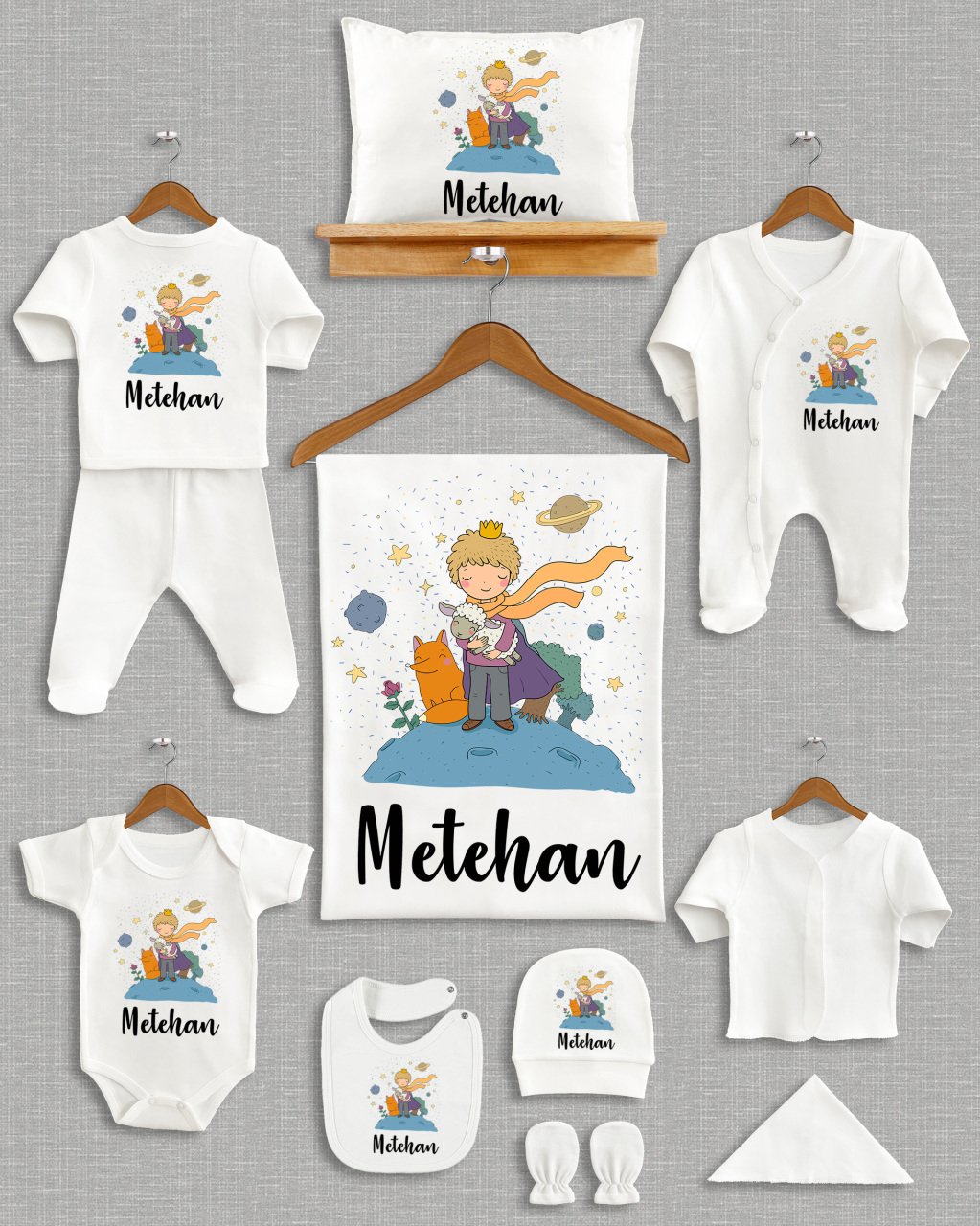 Küçük Prens Temalı 11'li Organik Hastane Çıkışı