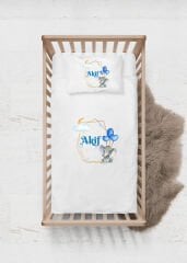 Kalpli Balon Tutan Sevimli Fil Tasarımı Nevresim Takımı