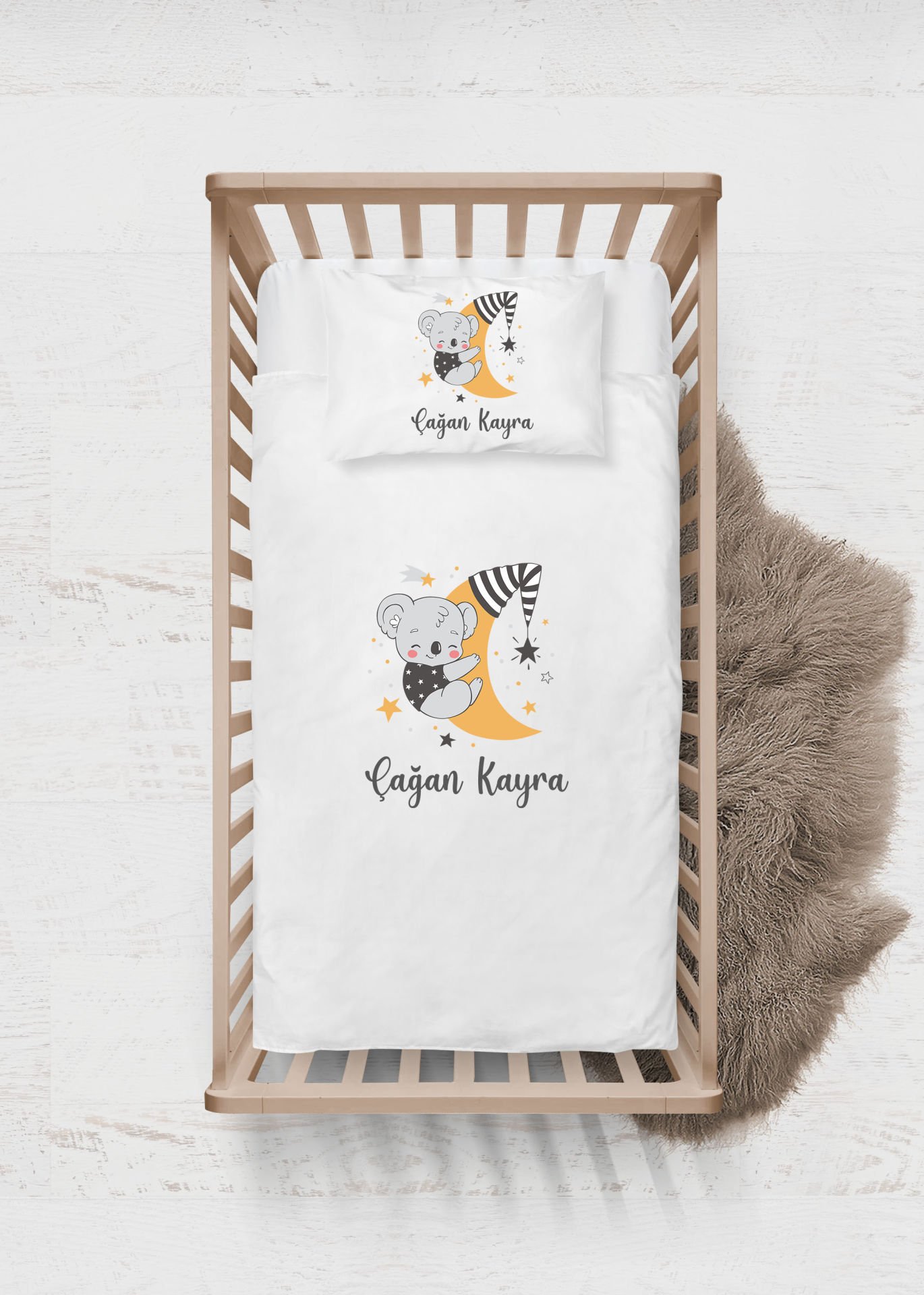 Sevimli Koala Tasarımı Nevresim Takımı