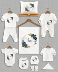 Çiçek Çelenk Tasarımı 11'li Organik İsme Özel Hastane Çıkışı