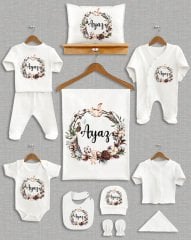 Pamuk Çelenk Ayıcık Tavşan Temalı 11'li Organik Hastane Çıkışı