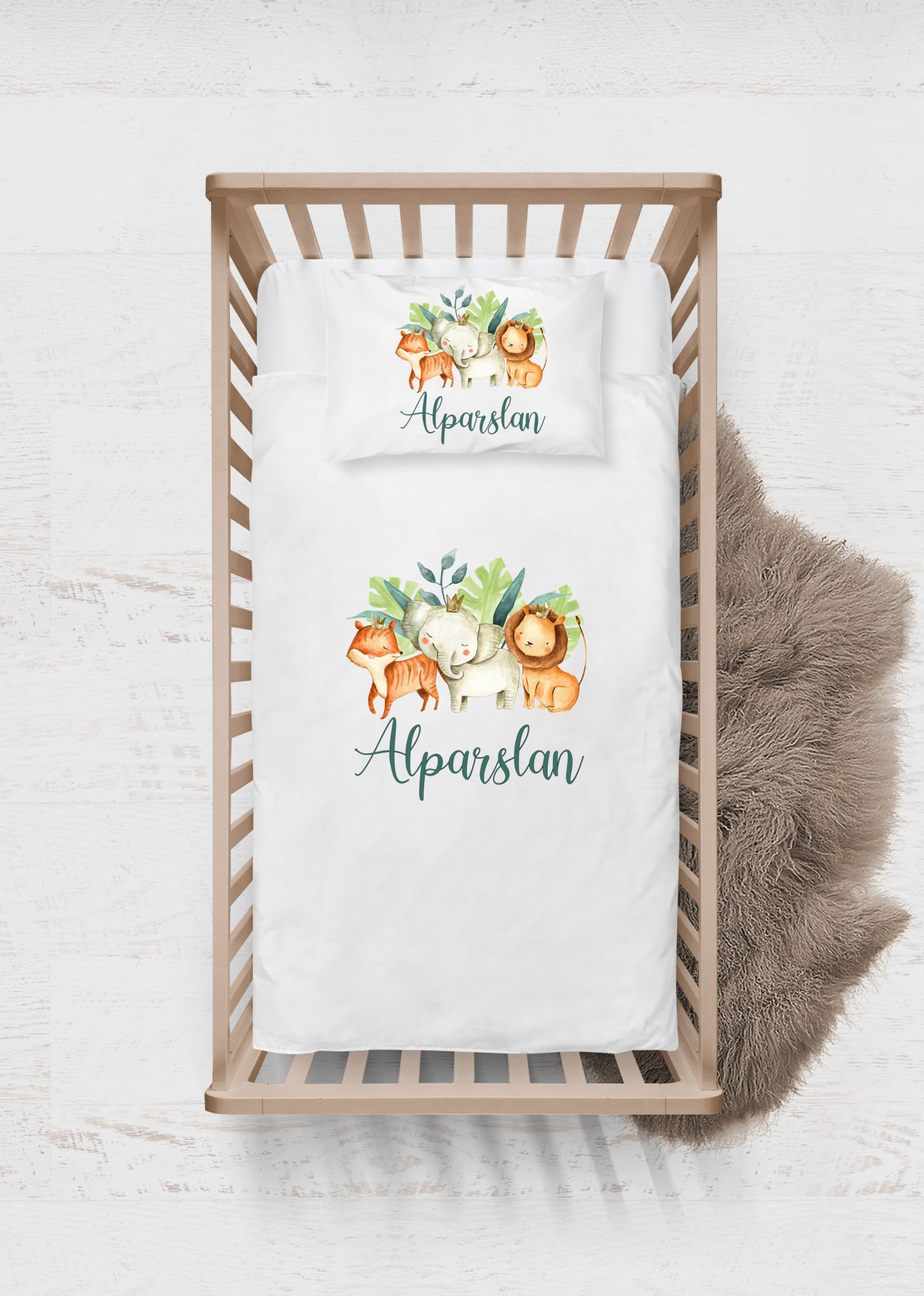 Sevimli Hayvanlar Tasarımı Nevresim Takımı