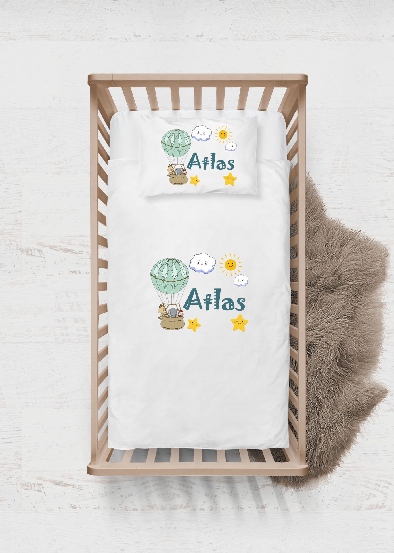 Uçan Balon Tasarımı Nevresim Takımı