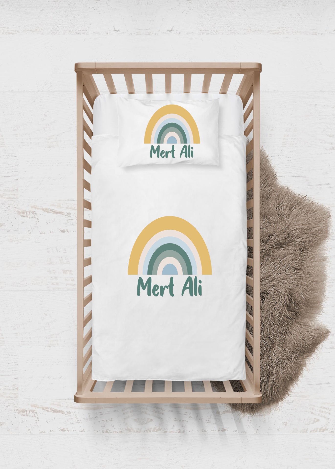 Gökkuşağı Tasarımı Nevresim Takımı