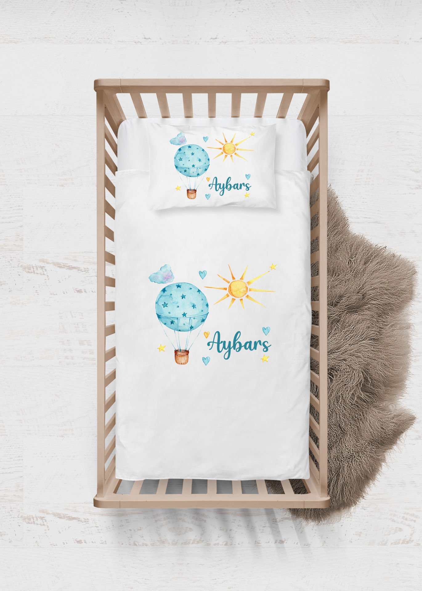 Uçan Balon Tasarımı Nevresim Takımı