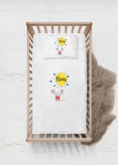 Balon Tutan Sevimli Fil Tasarımı Nevresim Takımı