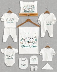 Animal Tasarımlı 11'li Organik  Hastane Çıkışı