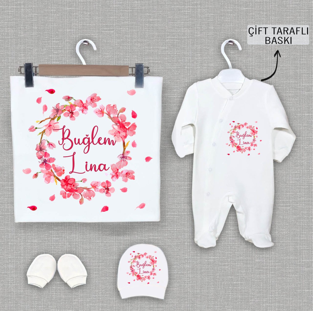 BATTANİYE TULUM ŞAPKA ELDİVEN SETİ