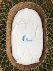 Soft Tüy Tasarımı Dantelli Tulum Seti