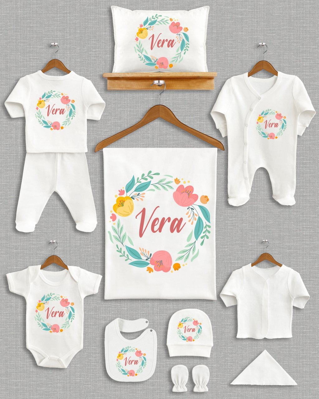 Çiçekli 11'li Organik  Hastane Çıkışı