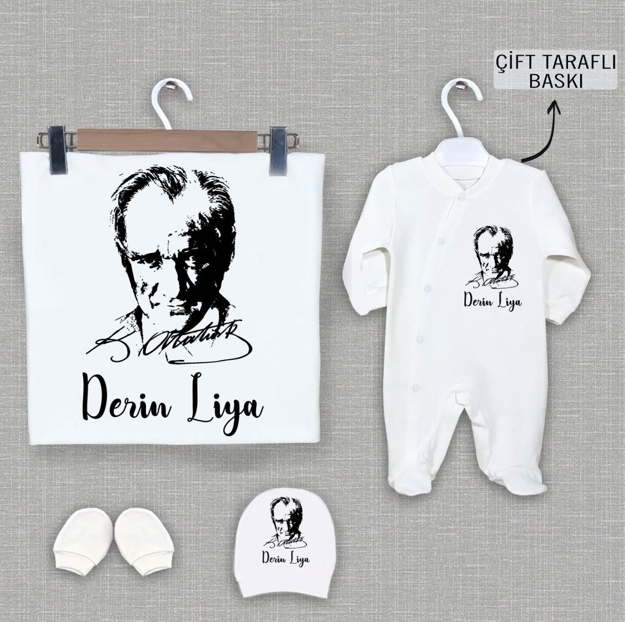 BATTANİYE TULUM ŞAPKA ELDİVEN SETİ
