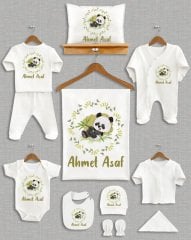 Pandalı Yeşil Yapraklı 11'li Organik  Hastane Çıkışı