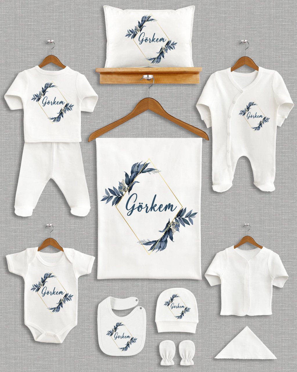 Mavi Yapraklı 11'li Organik  Hastane Çıkışı