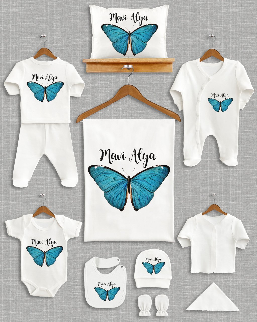 Mavi Kelebekli 11'li Organik  Hastane Çıkışı