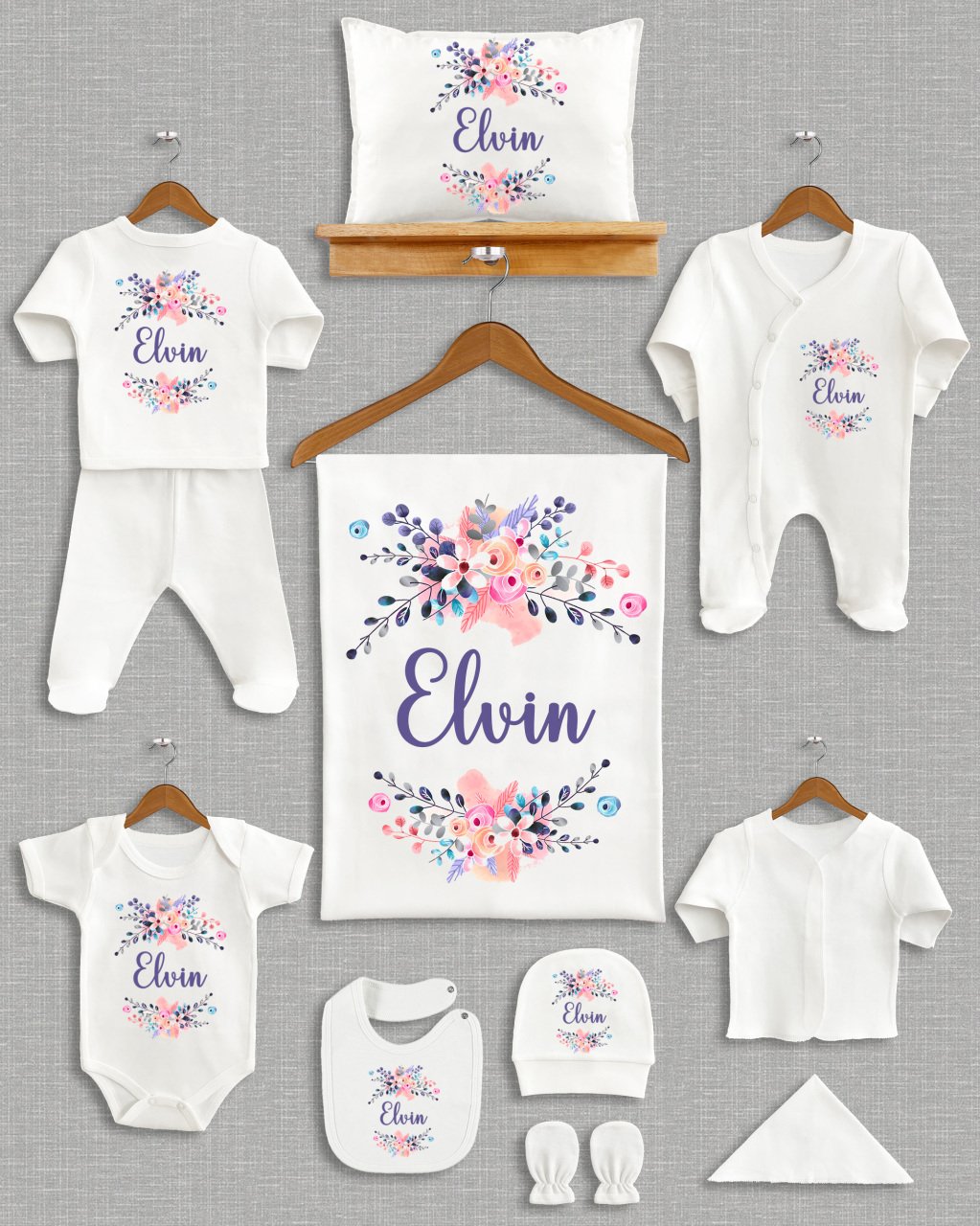 Çiçekli 11'li Organik  Hastane Çıkışı