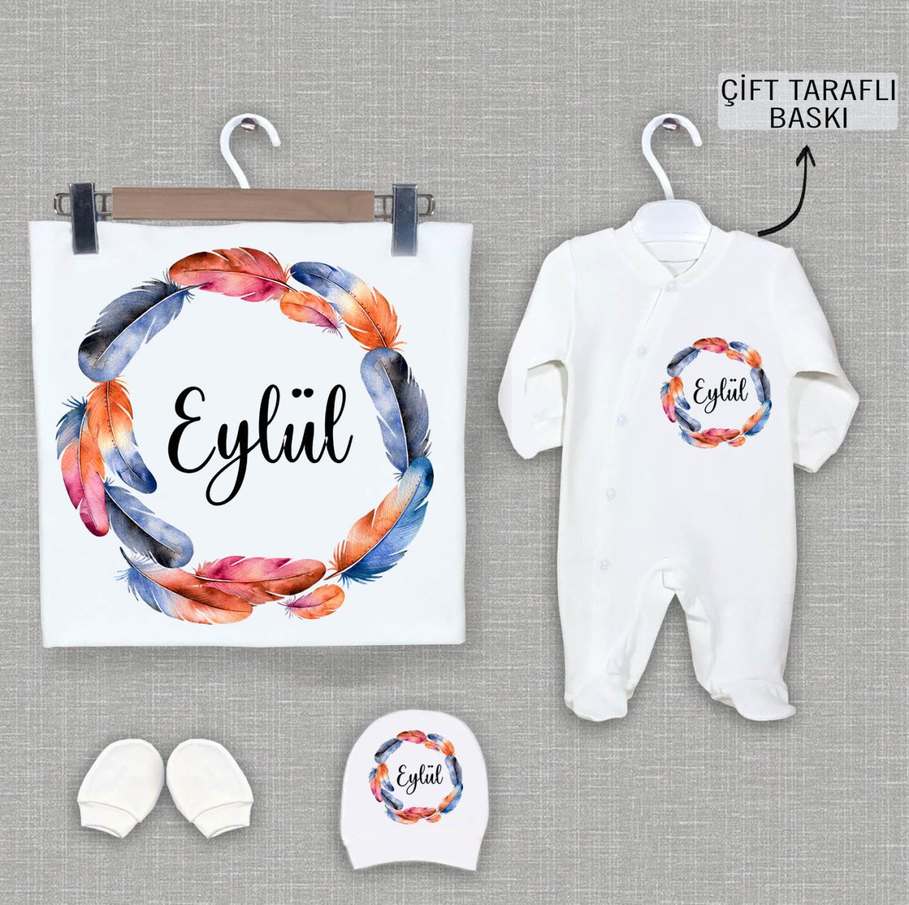 BATTANİYE TULUM ŞAPKA ELDİVEN SETİ