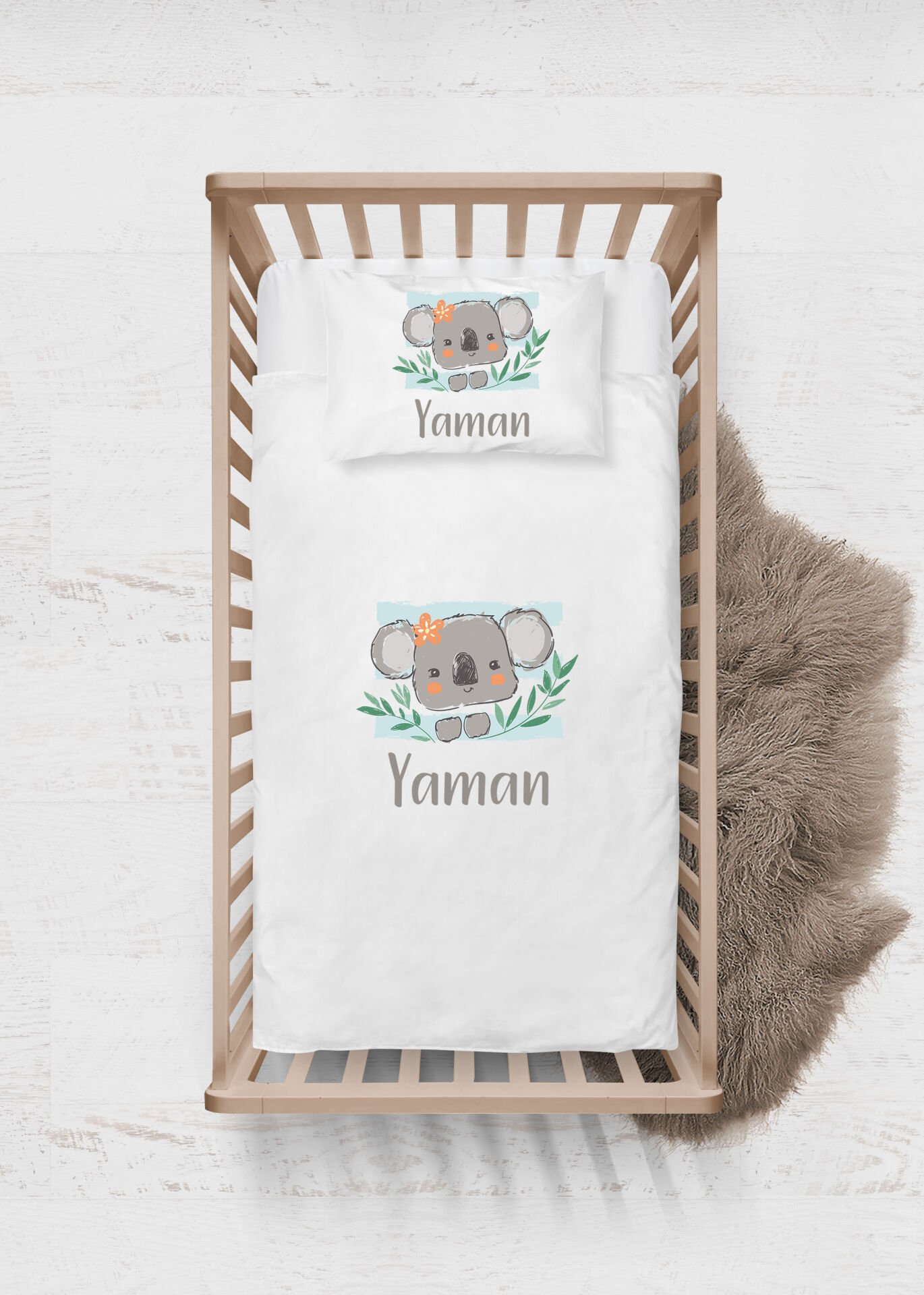 Sevimli Koala Tasarımı Nevresim Takımı