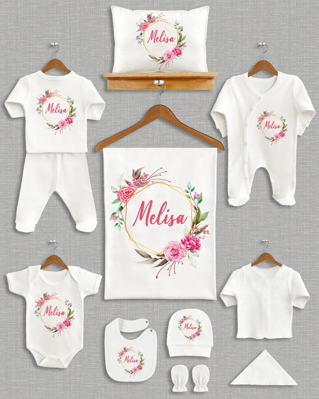 Çiçek Çelenk Tasarımı 11'li Organik  Hastane Çıkışı